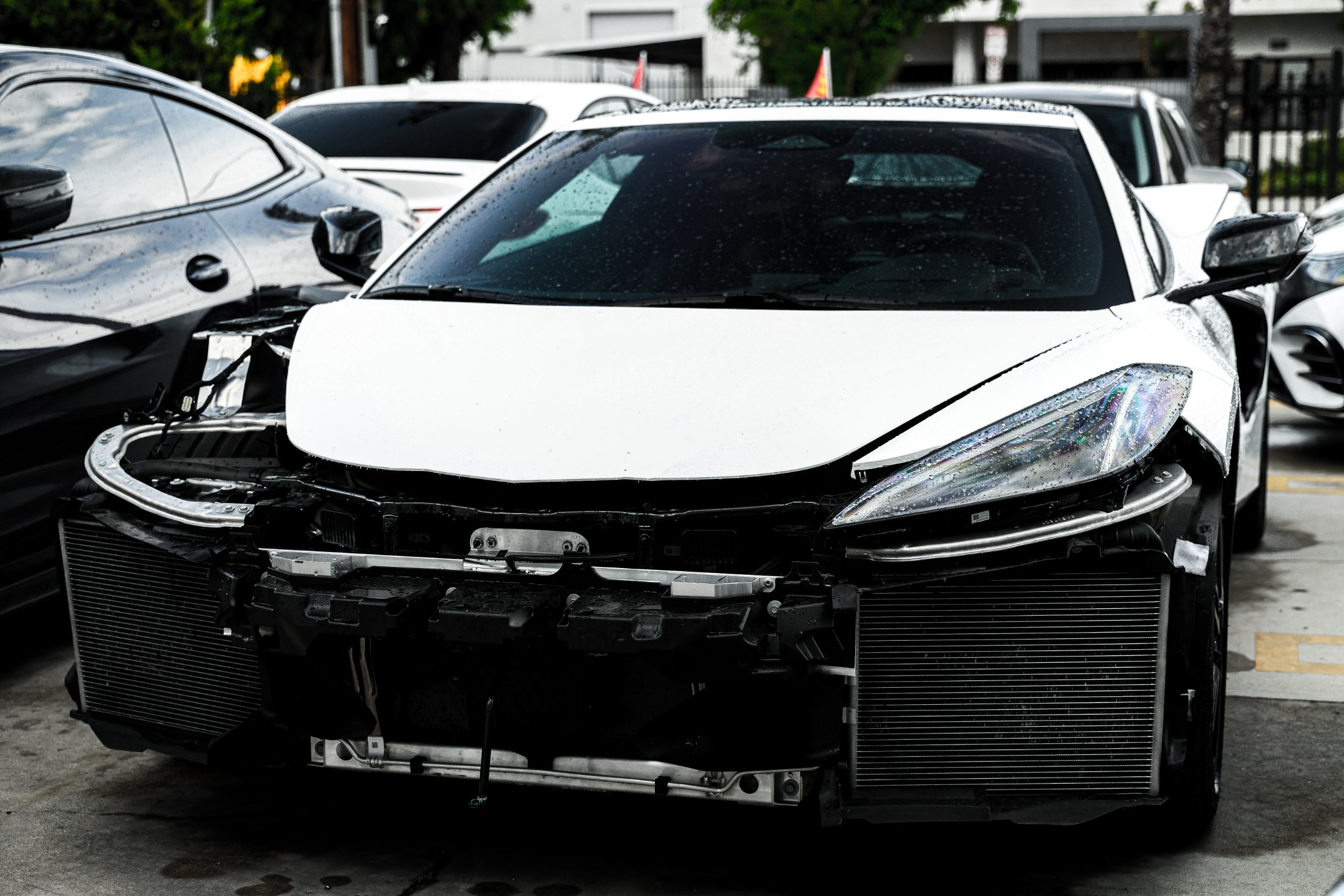 2024 Chevrolet Corvette – Front-End Collision Repair — before